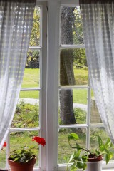 Old routed window, Eiktunet, Gjøvik, Norway, by Øyvind Holmstad