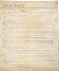 Picture of US Constitution